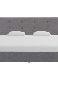 vidaXL Rama łóżka, jasnoszara, tapicerowana tkaniną, 120 x 200 cm 284818-2