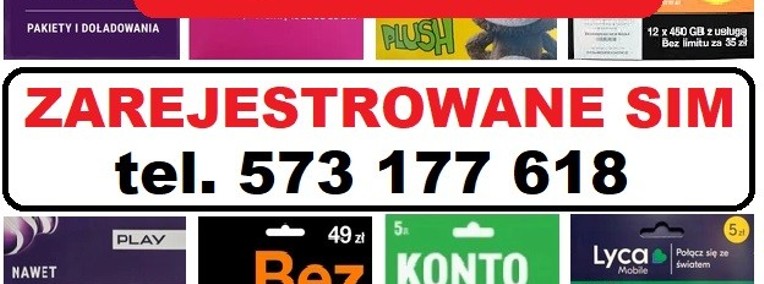 Zdalna rejestracja KARTY SIM online prepaid startery zarejestrowane Tarnów-1