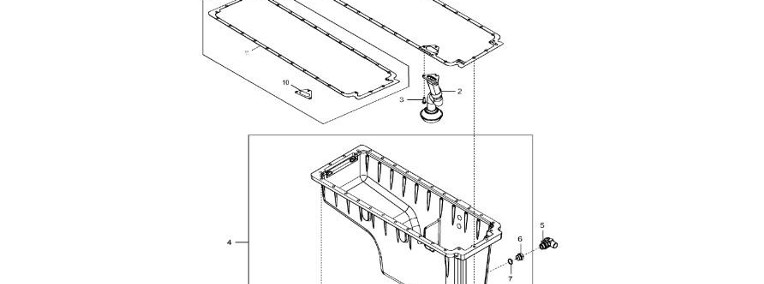 John Deere 9470RX - Miska olejowa RE558412 (Silnik)-1
