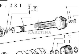 New Holland T7 T6070 T6080 TM165 TM155 TM150 TM140 TM145 Wałek Główny Skrzyni 5180808