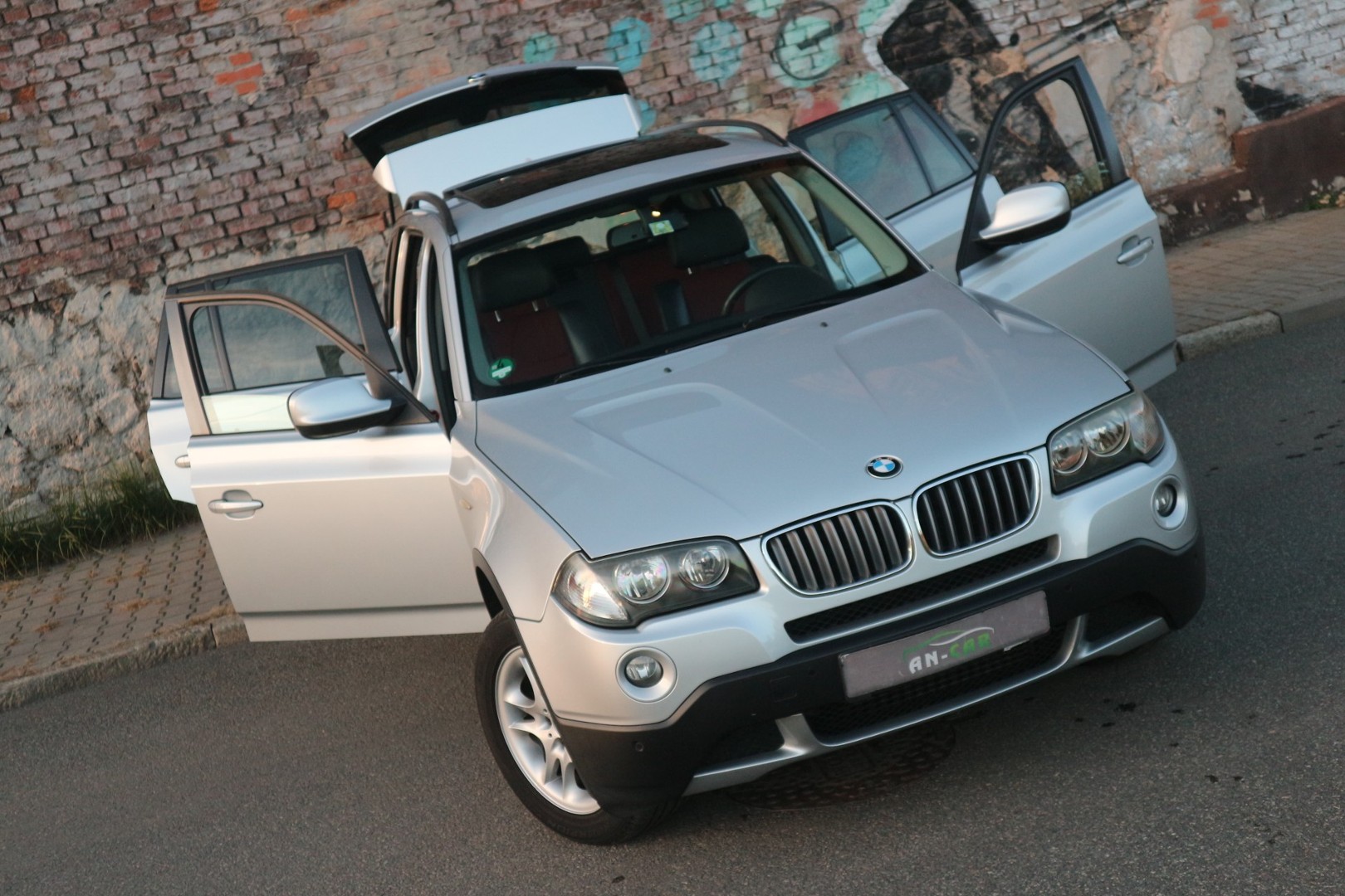 BMW X3 I (E83) xDRIVE18d-Skóra-Panorama-Szyberdach podwójny-Alufelgi