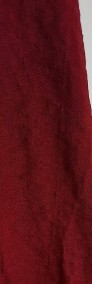 Bordowa bluzka top Rosseline L XL dekolt krótki rękaw-3