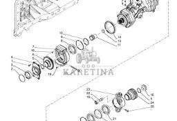 New Holland T6070 Koło zębate 36t, 35t 48199185