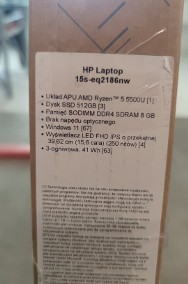 Laptop HP 15s-eq2186nw AMD Ryzen R5-5500U/8GB/512GB SSD/15,6" FHD/W11-2