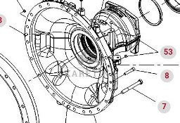 Fendt Vario 1038 1042 1046 1050 GEN 3 Obudowa Osi 530150151074 530150151054