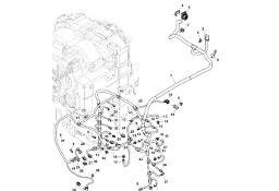 John Deere 9470RX - Wiązka przewodów RE590436 (Przekładnia Power Shift)