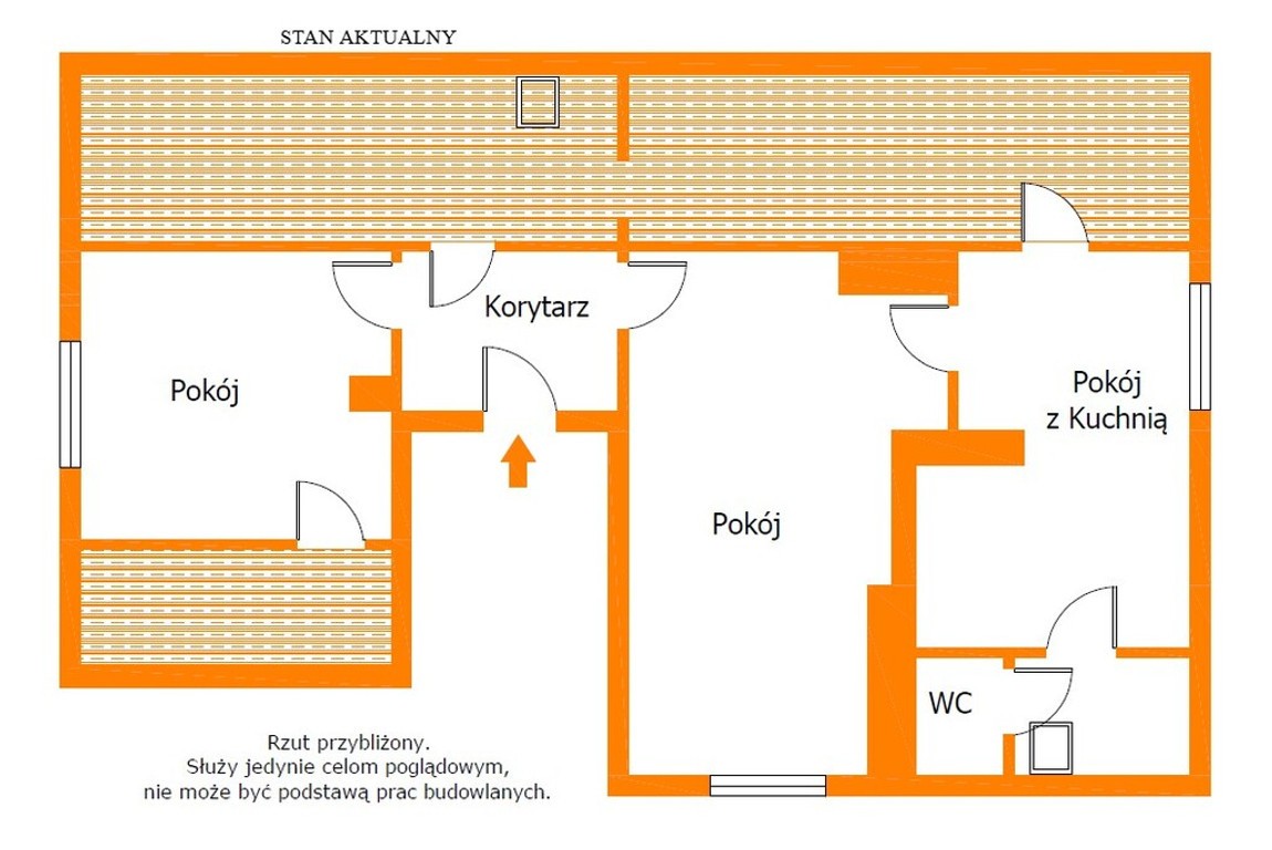 Mieszkanie na sprzedaż, 3 pokoje, 49 m², Dębno