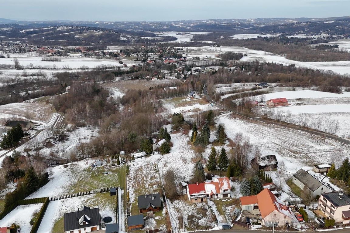 Działka budowlana Stadniki 20 ar, gm. Dobczyce - Widok 5
