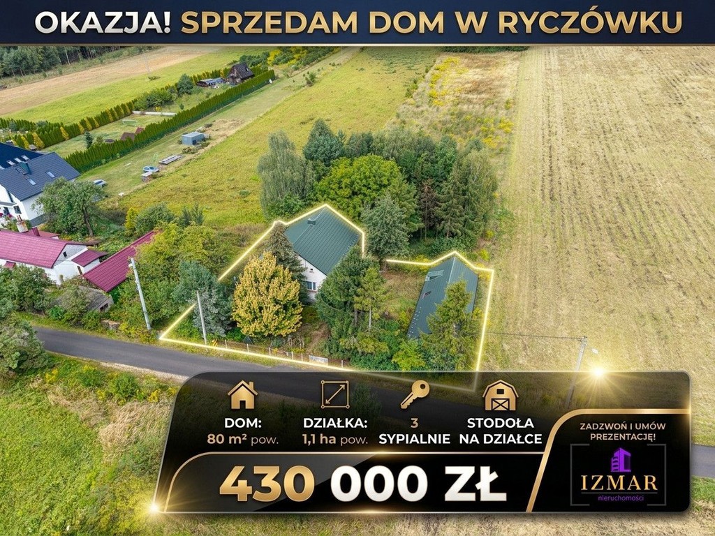Na sprzedaż dom z dużą działką