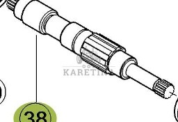 CLAAS Orbis 450 Wałek Podajnika Zbożowego Przekładni CZĘŚCI 0001392920 00 0139 292 0