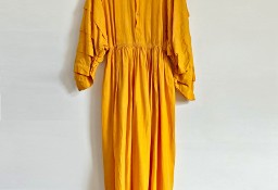 Żółta sukienka vintage Marithe et Francois Girbaud 11342 M 38 retro lata 70 1970