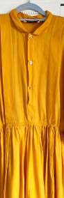Żółta sukienka vintage Marithe et Francois Girbaud 11342 M 38 retro lata 70 1970-3
