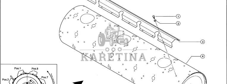 Claas Lexion 560 OSŁONA 0007770381 (Walec palcowy)-1