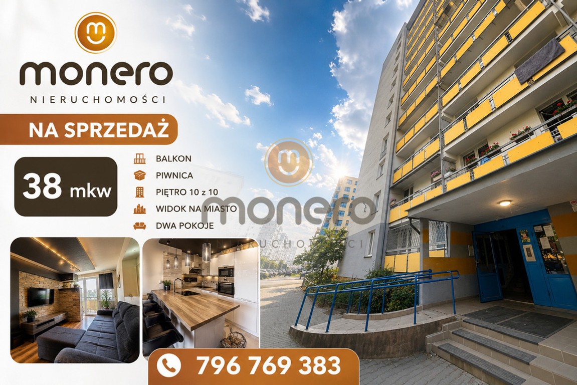 2 pokoje balkon loggia Żeromskiego 112