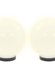 vidaXL Lampy zewnętrzne LED, 2 szt., kule 20 cm, PMMA 50654-2
