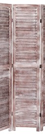 vidaXL Parawan 5-panelowy, brązowy, 175 x 165 cm, drewniany284213-3