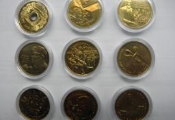 Kompletny 2003  rok monet dwuzłotowych w kapslach  szt.9 