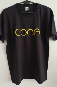 Coma czarna koszulka z nadrukiem S,M,L,XL,2XL-2