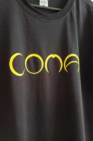Coma czarna koszulka z nadrukiem S,M,L,XL,2XL-3