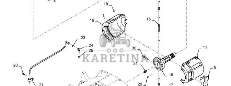 New Holland T6090 Wałek 87536356-1