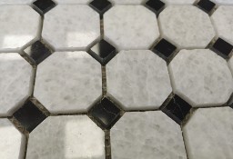 Mozaika Marmurowa CRISTAL WHITE/HANG GREY 30,5x30,5x1 poler
