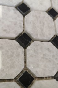Mozaika Marmurowa CRISTAL WHITE/HANG GREY 30,5x30,5x1 poler-2
