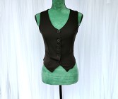 Czarna kamizelka 38 M waistcoat bolerko