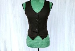 Czarna kamizelka 38 M waistcoat bolerko