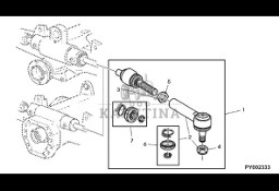 John Deere 7530 Premium - Przegub kulowy AL209419