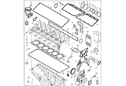 John Deere 9470RX - Zestaw uszczelki DZ112019 (Silnik)