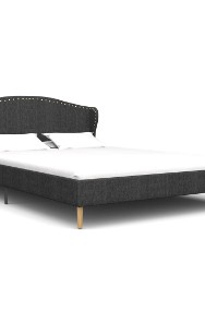 vidaXL Rama łóżka, ciemnoszara, tapicerowana tkaniną, 200x120 cm 280638-2