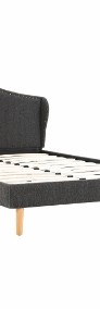 vidaXL Rama łóżka, ciemnoszara, tapicerowana tkaniną, 200x120 cm 280638-3