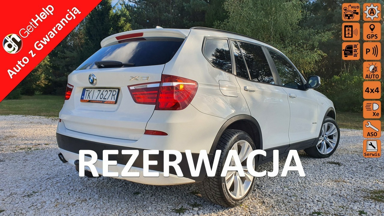 BMW X3 I (F25) xDrive 35d 313KM # Navi # Head Up # El Klapa # Skóra # Serwis ASO !!