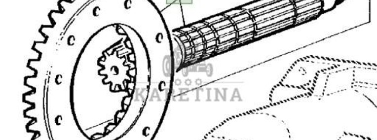 John Deere 6800 6900 Wałek Atakujący Atak Koło Zębate CZĘŚCI RE52043 R115311 R115312-1