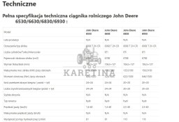 John Deere 6530 / John Deere 6630 - Zwolnica - Zwrotnica - Półoś - Skrzynia - Silnik - Siłowniki