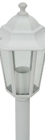vidaXL Lampy ogrodowe, 110 cm, E27, aluminium, 6 szt., białe 44215-4