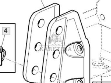 John Deere 6430 Premium Uchwyt Łącznika Centralnego 32mm L78802-1