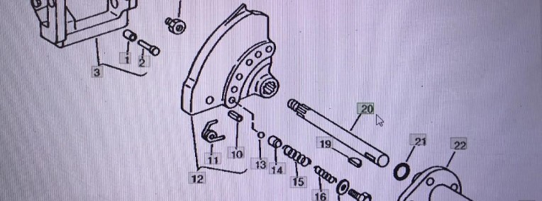 John Deere R62812/wałek/John Deere 4555/4560/4630/4755/4955-1