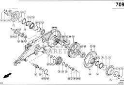 Claas Lexion 600 PIASTA KOŁA 0007641331 (Gumowa półgąsienica; przekładnia)