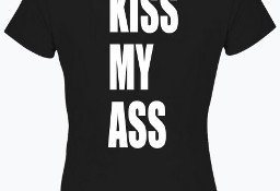 Koszulka damska fluo - KISS MY ASS 