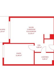 Mieszkanie, sprzedaż, 42.44, Gdańsk, Oliwa-2