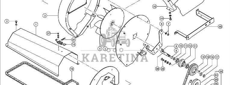 Claas Lexion 600 KOŁO PASOWE 0005185200 (Hp-kanał wciągający; dmuchawa odsysająca)-1