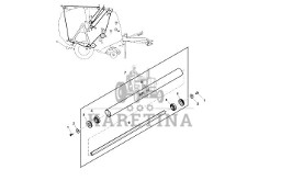 John Deere 960 - Wałek DC213970 (Pasy, rolki, bramki)