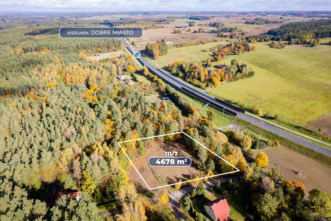 Działka na sprzedaż, 4671 m², Dywity Spręcowo - Widok 2