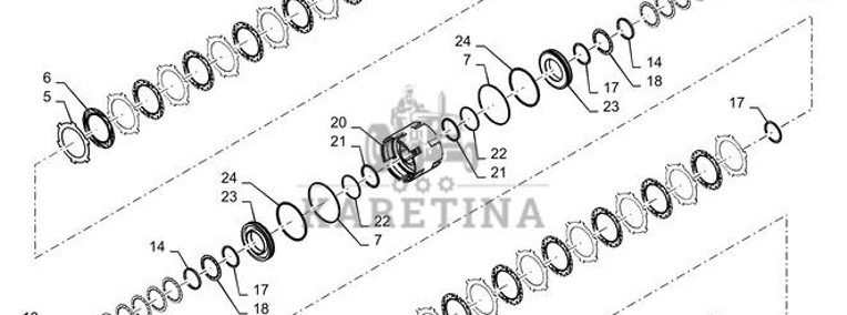 New Holland T6090 Kolo zebate napedz 1285982C1-1