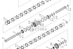 New Holland T6090 Kolo zebate napedz 1285982C1