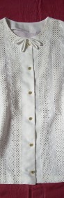 Elegancka Biała koszula z kokardką 46 48-3