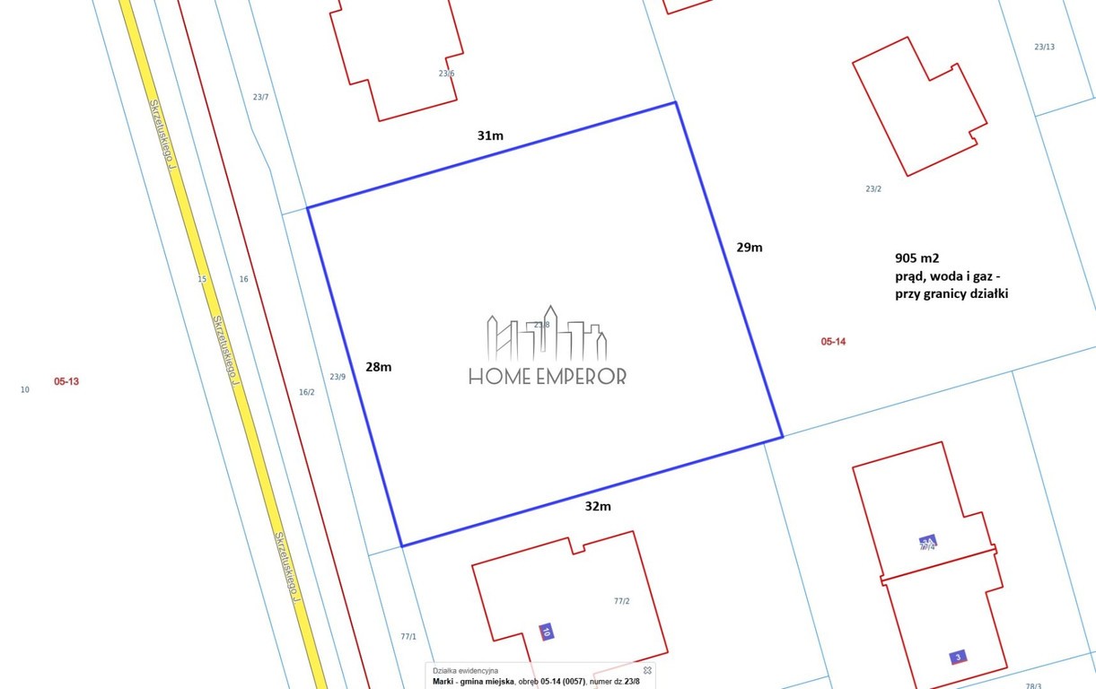Działka na sprzedaż, 905 m², Marki – pohled 2