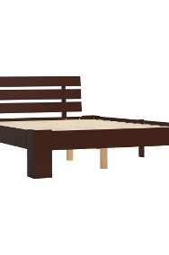 vidaXL Rama łóżka, ciemnobrązowa, lite drewno sosnowe, 120 x 200 cm 283174-2