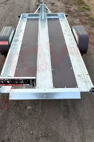 PRZYCZEPA PLATFORMOWA VIARUS 750 KG – 2,2 × 1,12 M, ODCHYLANY POKŁAD-2